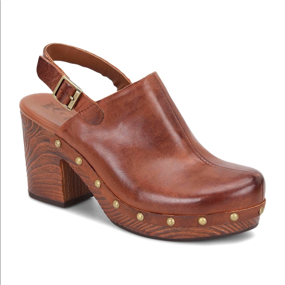 Korks Rosenthal Back Strap Leather Clog